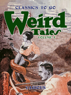 cover image of Weird Tales, Volume 1, Number 1, March 1923